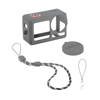 Capa De Silicone Para Câmera Dji Osmo Action 5 Pro - Startrc Cor: Cinza