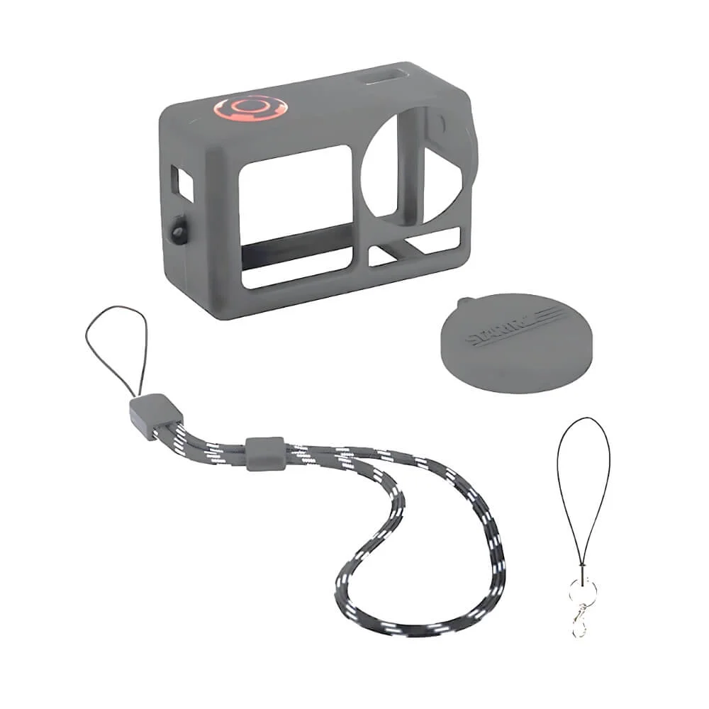 Imagem 1 de 3 do produto Capa De Silicone Para Câmera Dji Osmo Action 5 Pro - Startrc Cor: Cinza