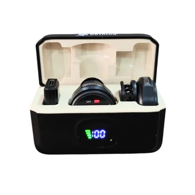 Microfone Lapela Sem Fio Duplo Para Iphone E Android Anc