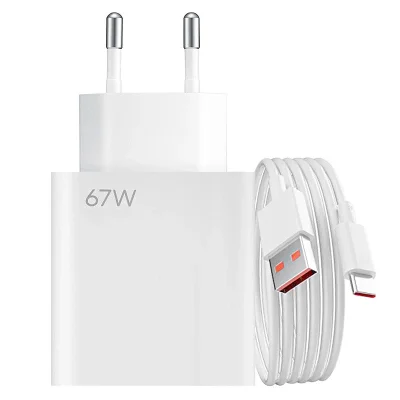Carregador Turbo 67w Tipo-c Compativel Com Xiaomi Poco F3 F4 F5 F6 Pro Gt