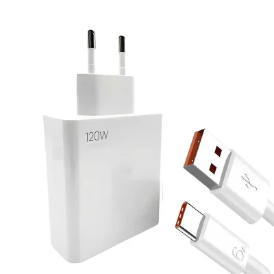 Carregador Turbo 120w Tipo-c Compativel Com Xiaomi Redmi 9t 10t 11t 12t 13t
