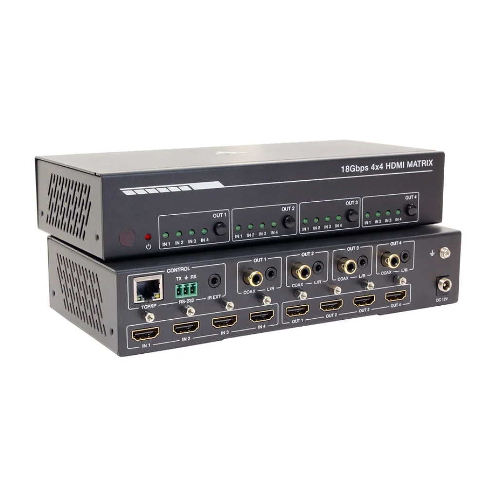 Imagem 3 de 3 do produto Matrix De Video HDMI Uhd 4k_60hz Versão 2.0 4 X 4  / As-mx44-2.0