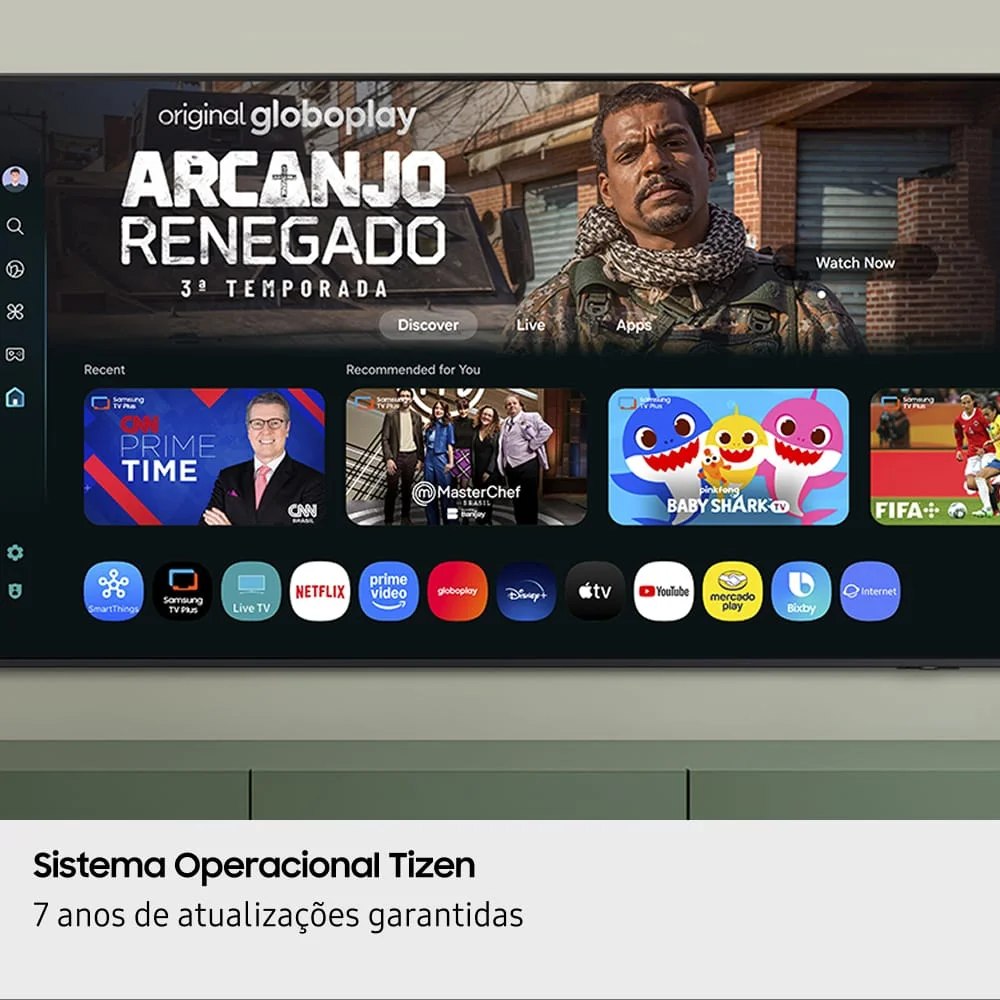 Samsung Smart TV 65" Crystal UHD 4K U8600F 2025, Xbox Cloud Gaming, Canais Gratuitos, Alexa 7