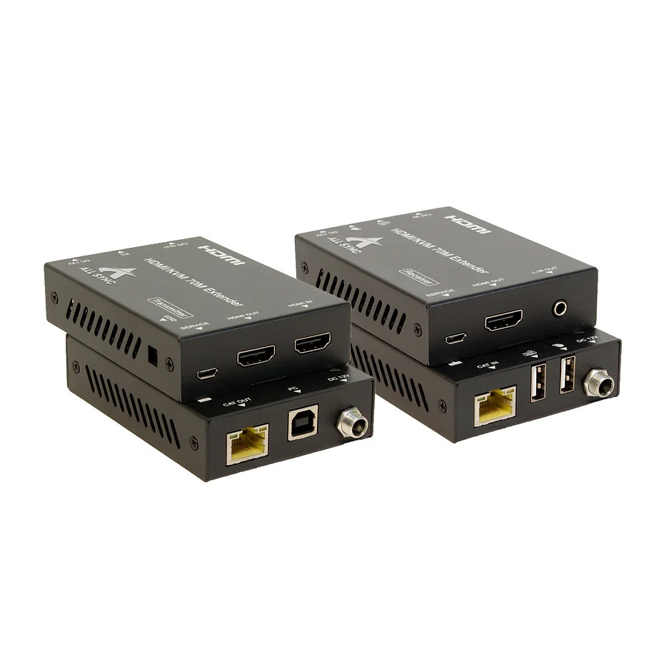 Imagem 4 de 4 do produto Extender De Video Kvm HDMI /usb 70m Via Cat.5/6 As-kvm-70