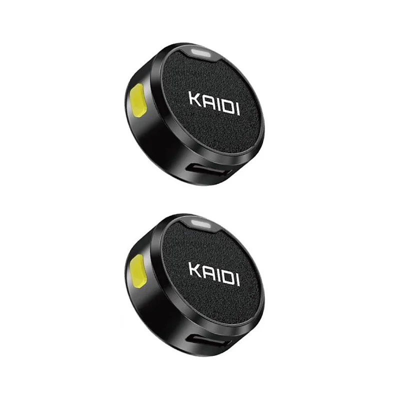 Imagem 4 de 5 do produto Microfone Lapela Lightning Duplo Redondo Imã Sem Fio Anti Ruído Preto