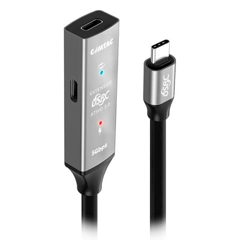 Imagem 2 de 5 do produto Cabo Extensor Usb-c Para Usb-c 3.0 Gen 1 Cm/cf 5 Metros Comtac 20129421