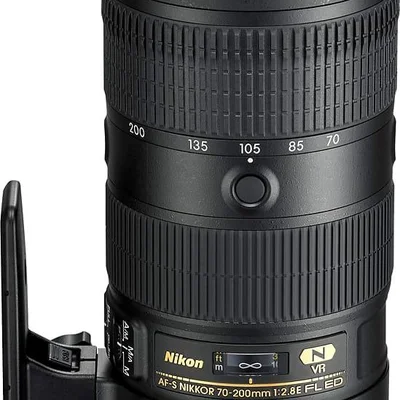 Nikon - Lente Zoom Telefoto Af-s Nikkor 70-200mm F/2.8e Fl Ed Vr Para Câmeras Dslr - Preto-20063
