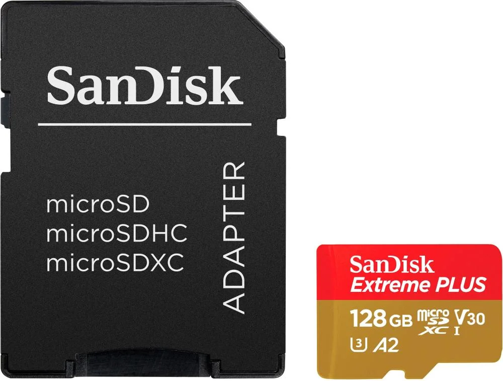 Imagem 2 de 3 do produto Sandisk - Cartão De Memória Extreme Plus 128GB Microsdxc Uhs-i-sdsqxbd-128g-an6ma