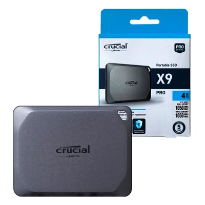 SSD Externo 4TB Usb C 3.2 1050mbs Leit X9 Pro Series Ct4000x9prossd9 Crucial
