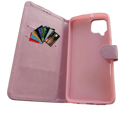 Capa Carteira Para Samsung Galaxy M62  Proteção, Estilo E Praticidade Capinha De Carteirinha Cor:rose