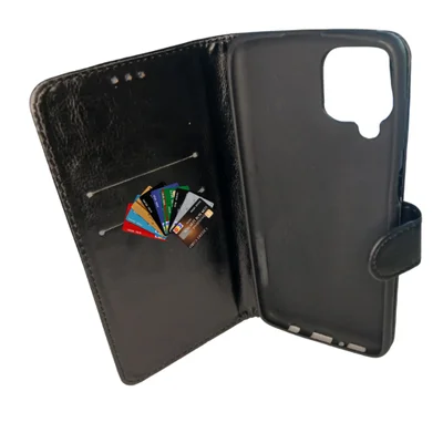 Capa Carteira Para Samsung Galaxy M62  Proteção, Estilo E Praticidade Capinha De Carteirinha Cor:preto
