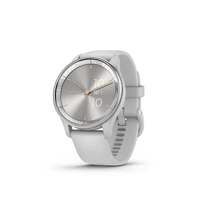 Garmin - Vívomove Trend Hybrid Smartwatch 40 Mm Polímero Reforçado Com Fibra - Aço Inoxidável Prateado-010-02665-03