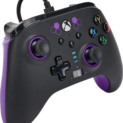 Powera - Controle Com  Fio Para Video Game Aprimorado Para XBOX Series X | S - Roxo Hex-1524525-01