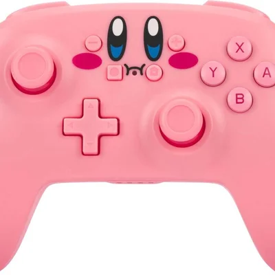 Powera - Controle Sem Fio Para  Para Vídeo Gameaprimorado Para Nintendo Switch - Kirby Mouthful-nsgp0081-01