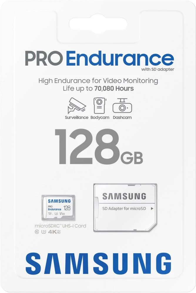 Samsung - Cartão De Memória Sd Microsdxc Pro Endurance De 128 Gb-mb-mj128ka/am