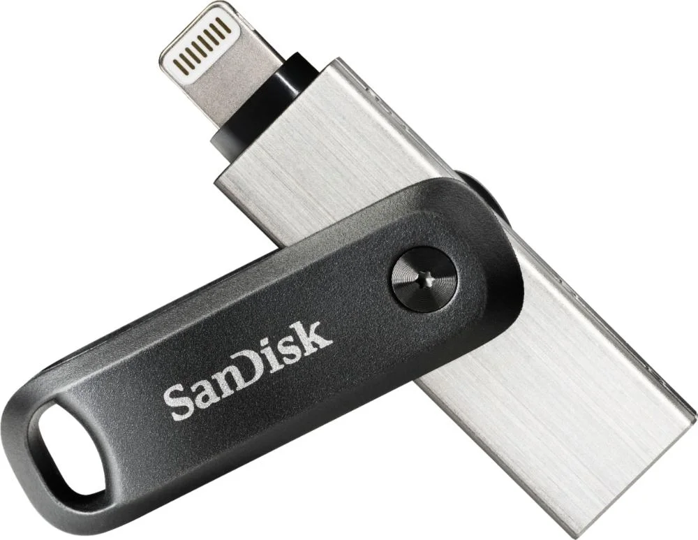 Imagem 1 de 3 do produto Pen Drive Sandisk - Ixpand Flash Drive Go 64 Gb Usb 3.0 Tipo A Para Apple Lightning Para Iphone E Ipad - Preto / Prata-sdix60n-064g-an6nn
