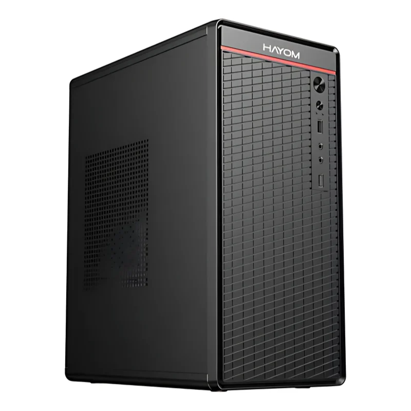 Gabinete Office Hayom Gb1751 2 Fans 120mm E 80mm S/fonte Atx 2 Portas Usb 2.0 Preto - Gb1751