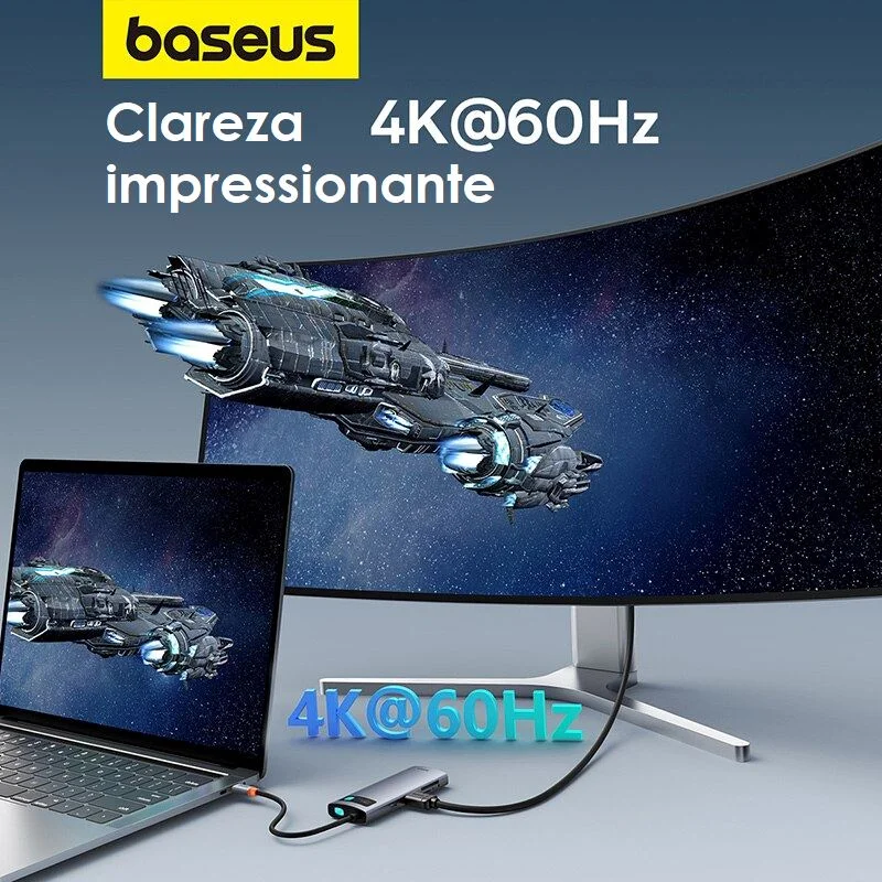 Imagem 4 de 5 do produto Hub Usb-c Baseus 7 Em 1 Dockstation HDMI 4k Thunderbolt.