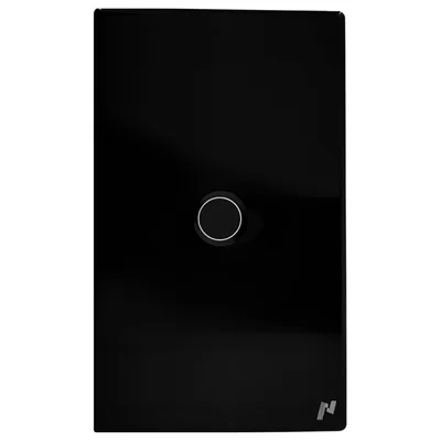 Interruptor Zigbee Inteligente 1 Botão Touch Compatível com Alexa Google e Tuya - Preto