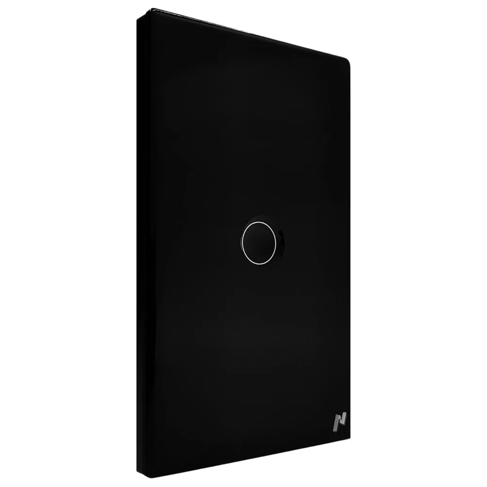 Imagem 2 de 5 do produto Interruptor Zigbee Inteligente 1 Botão Touch Compatível com Alexa Google e Tuya - Preto