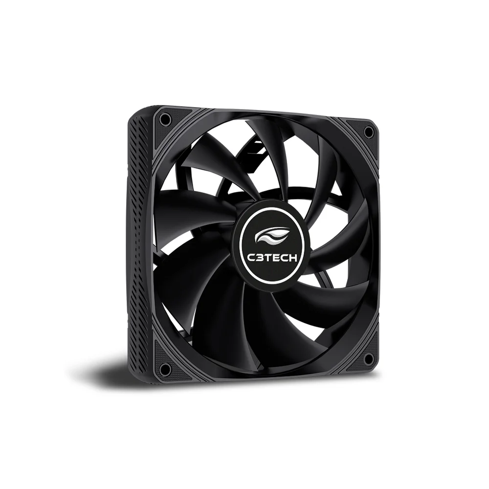 Cooler Fan C3tech F9-200bk, 120mm, 4 Pinos Molex, Preto - Para Gabinete 4
