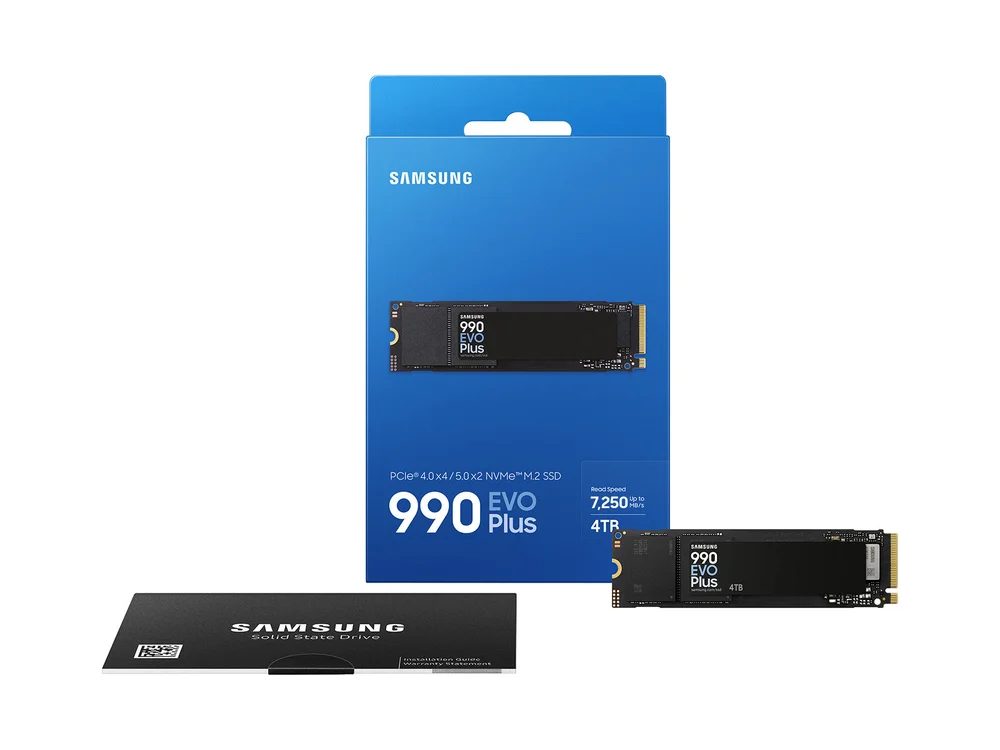 SSD Samsung 990 Evo Plus De 4 Tb Gen4 Nvme M.2 - Mz-v9s4t0b/am Compatível Com Ps5 SSD Samsung 990 Evo Plus De 4 Tb Gen4 Nvme M.2 - Mz-v9s4t0b/am Compatível Com Ps5