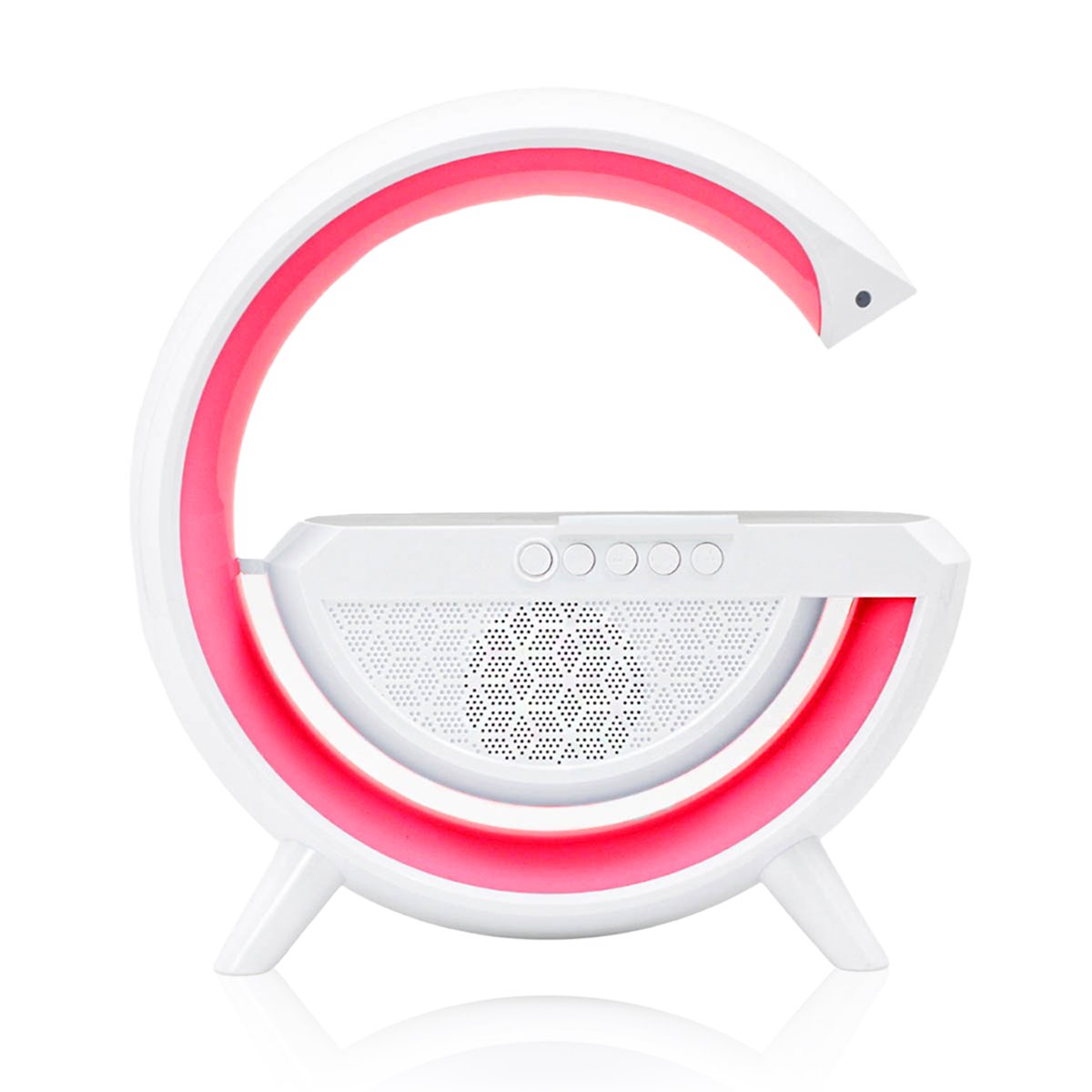 Caixa De Som Bluetooth Carregamento Por Indução Luminária Portátil Kp-542