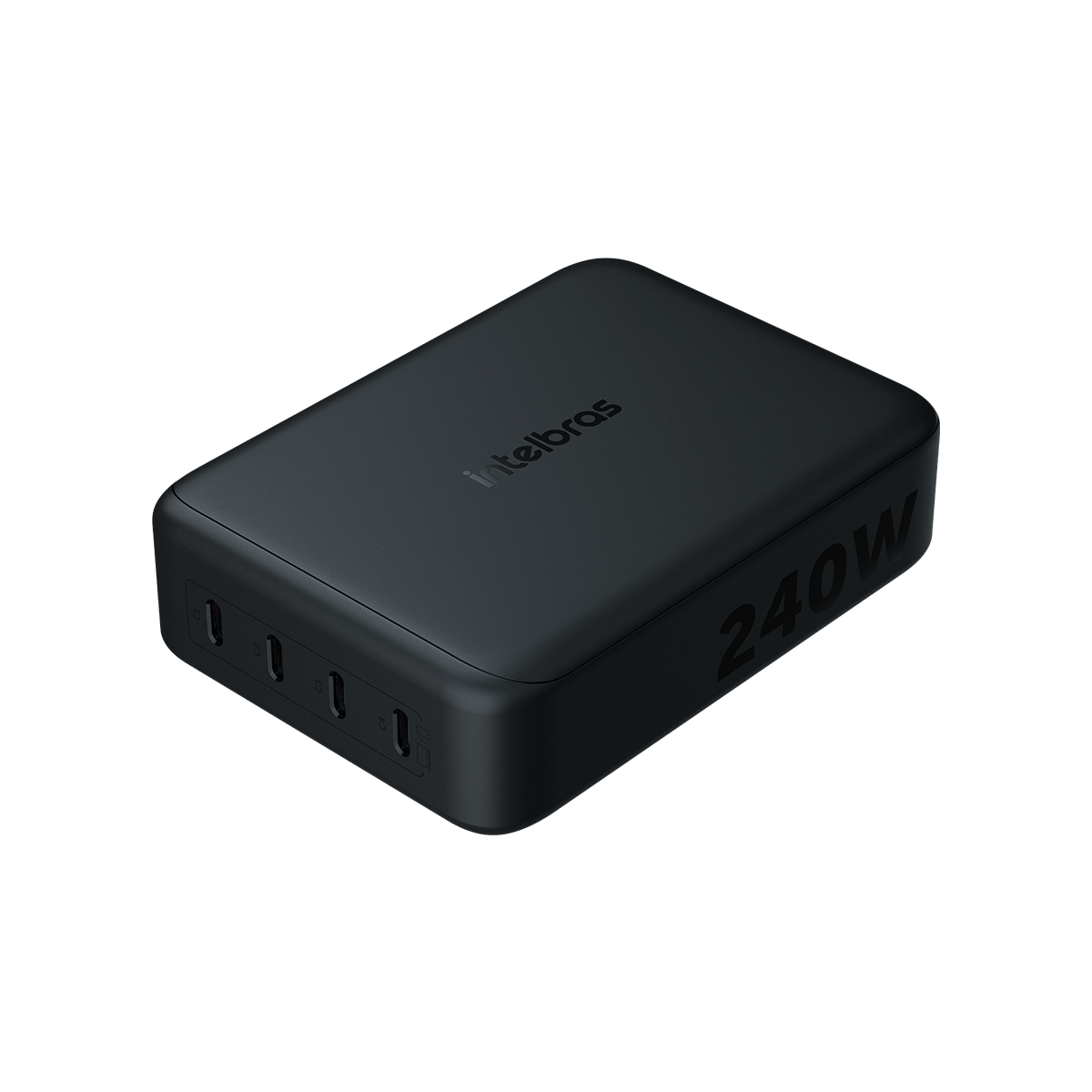 Carregador De Mesa Multiportas 240w Gan Ec 40 Intelbras