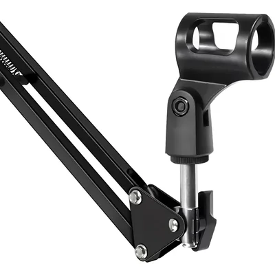 Pedestal Suporte Mesa Braço Articulado Para Microfone Studio 360° Ajustável