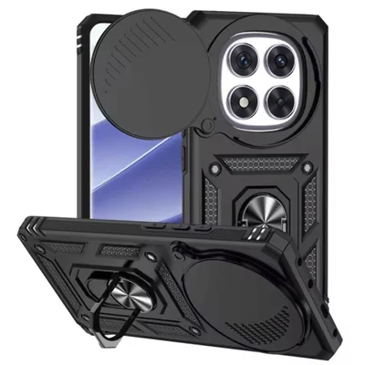 Capa Capinha Case Para Redmi Note 14 Pro 5g - Protetora Resistente Anti Impacto Queda Armadura Militar Cor:preto