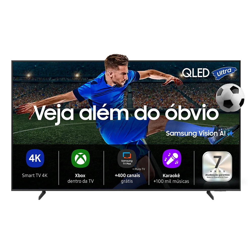 Samsung Vision AI TV 55" QLED Ultra 4K QEF1 2025, Pontos Quânticos, Processador com AI, Art Store,... 4