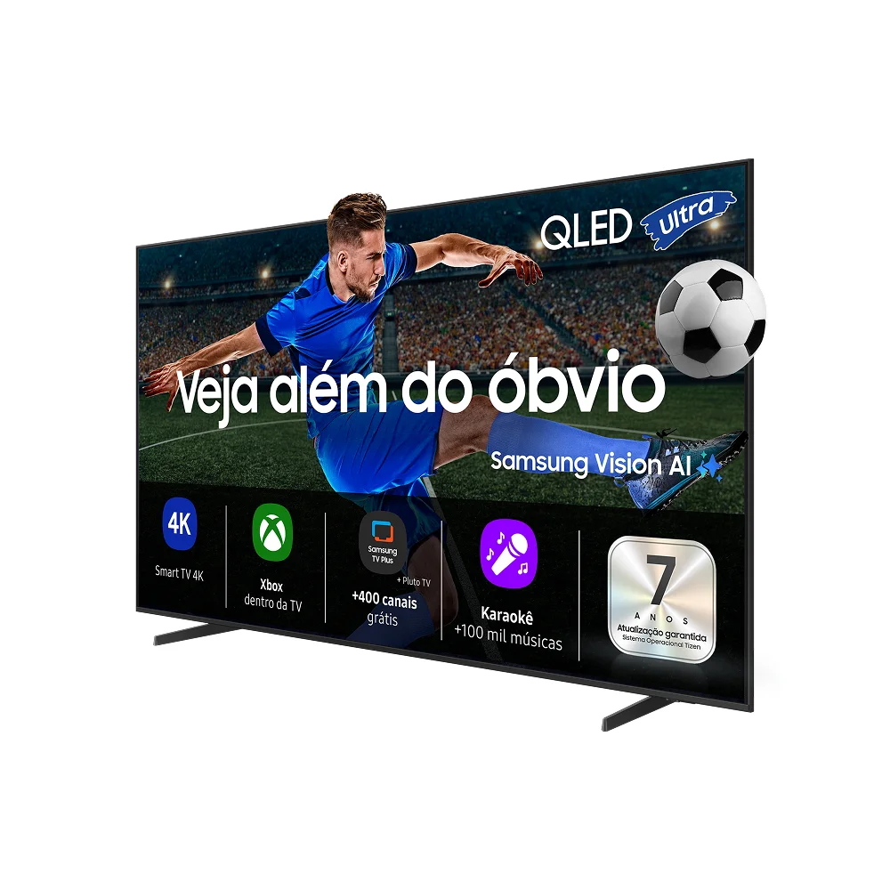 Samsung Vision AI TV 55" QLED Ultra 4K QEF1 2025, Pontos Quânticos, Processador com AI, Art Store,... 6