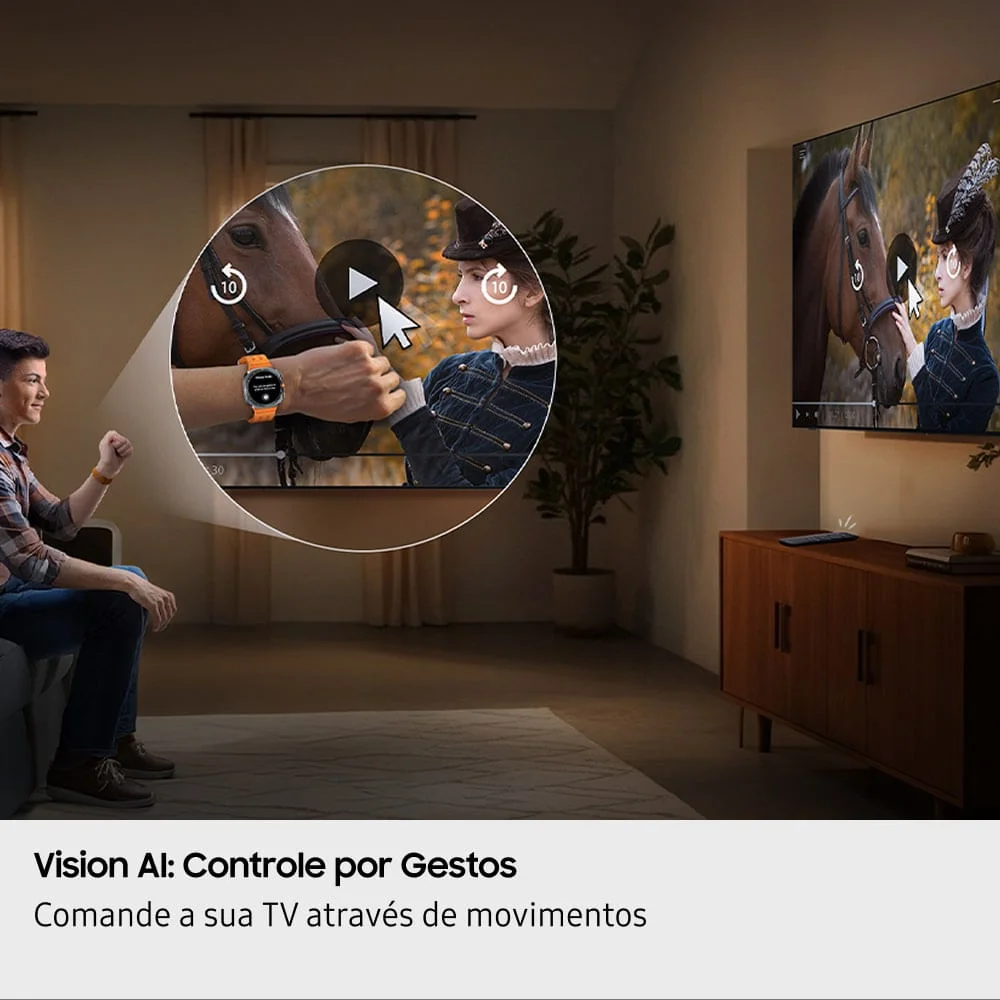Samsung Vision AI TV 55" QLED Ultra 4K QEF1 2025, Pontos Quânticos, Processador com AI, Art Store,... 8