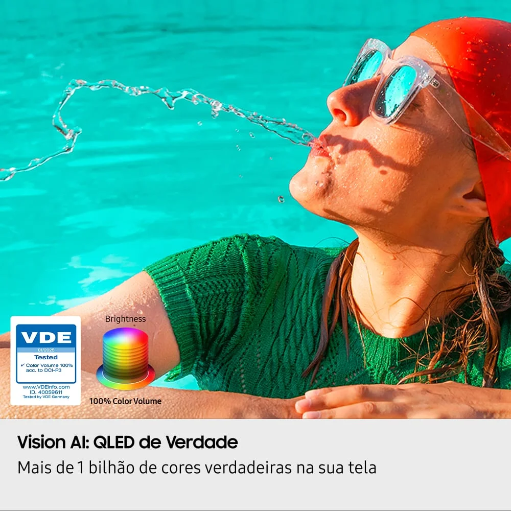 Samsung Vision AI TV 75" QLED Ultra 4K Q7F 2025, Pontos Quânticos, Processador com AI, Art Store,... 6