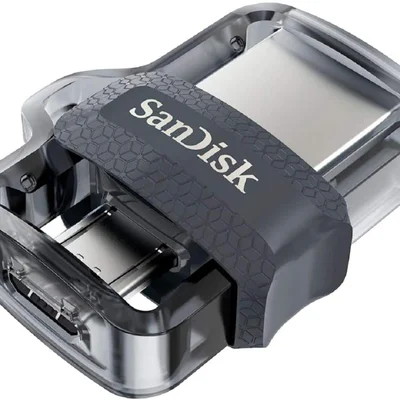Pen Drive Sandisk - Ultra 256 Gb Usb 3.0, Unidade Flash Micro Usb - Cinza / Transparente-sddd3-256g-a46