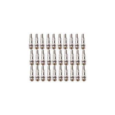 Kit 30 Conectores Plug Bnc Macho Com Mola De Parafuso