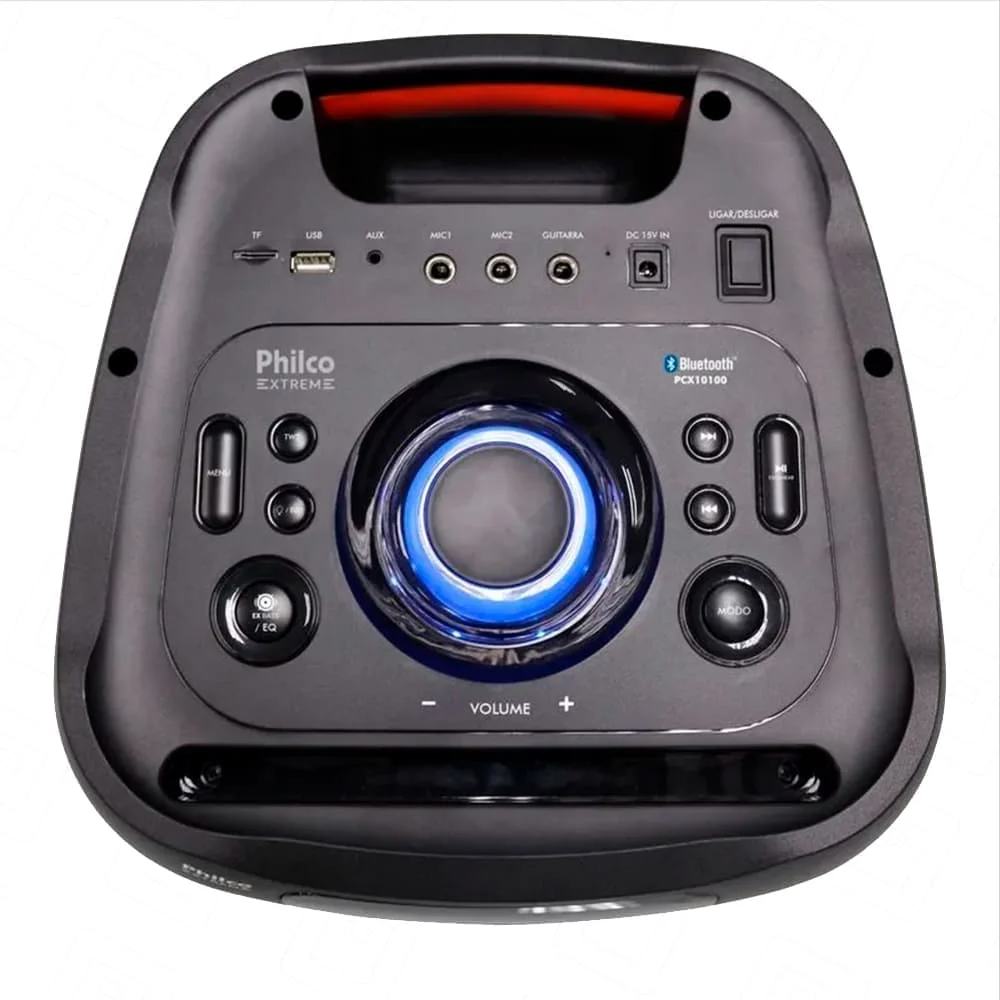 Imagem 5 de 5 do produto Caixa De Som Amplificada PCx10101 Full LED Bluetooth 2000w - Bivolt