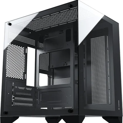 Gabinete Gamer Fortrek Clarity Preto – Design Aquário Com Lateral De Vidro Temperado