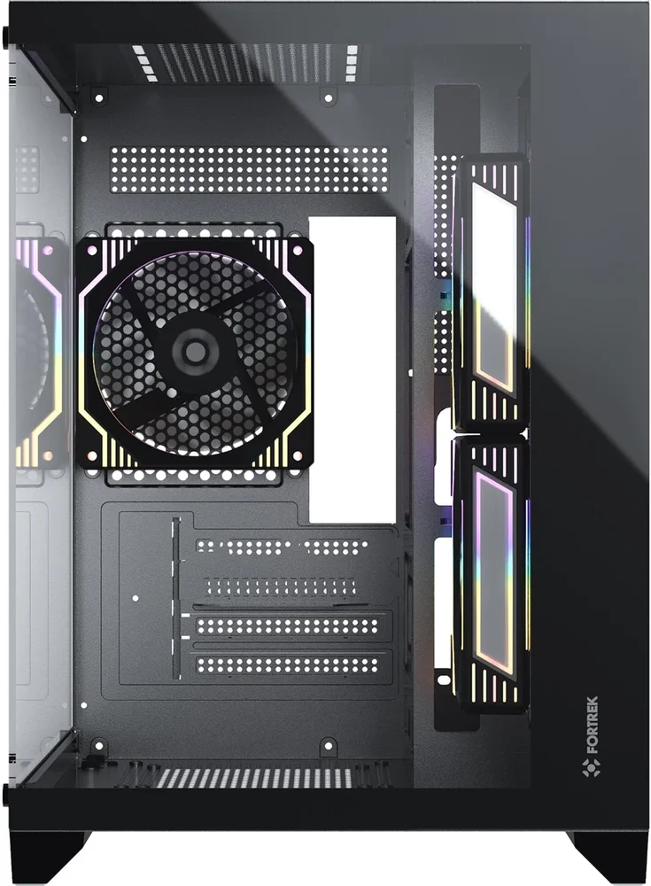 Imagem 3 de 5 do produto Gabinete Gamer Fortrek Clarity Preto – Design Aquário Com Lateral De Vidro Temperado