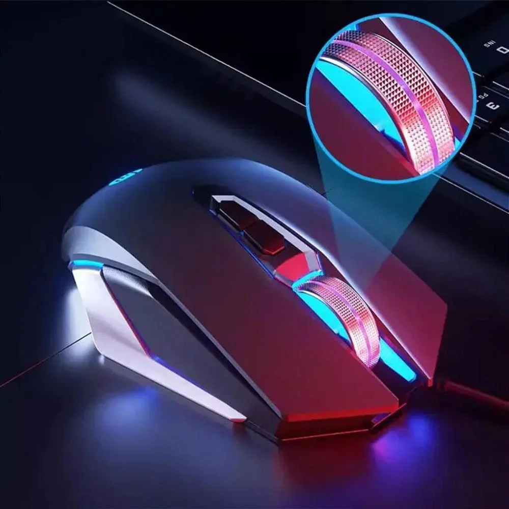 Mouse Gamer Usb M220 - 4800 Dpi - RGB - Preto - Hp Mouse Gamer Usb M220 - 4800 Dpi - RGB - Preto - Hp