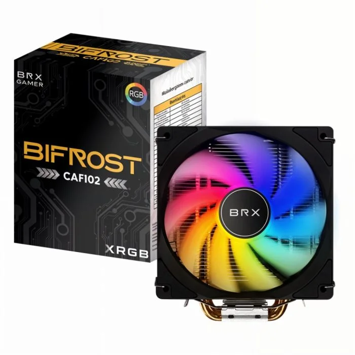 Cooler Para Processador Brx Bifrost RGB Preto - Caf102 4