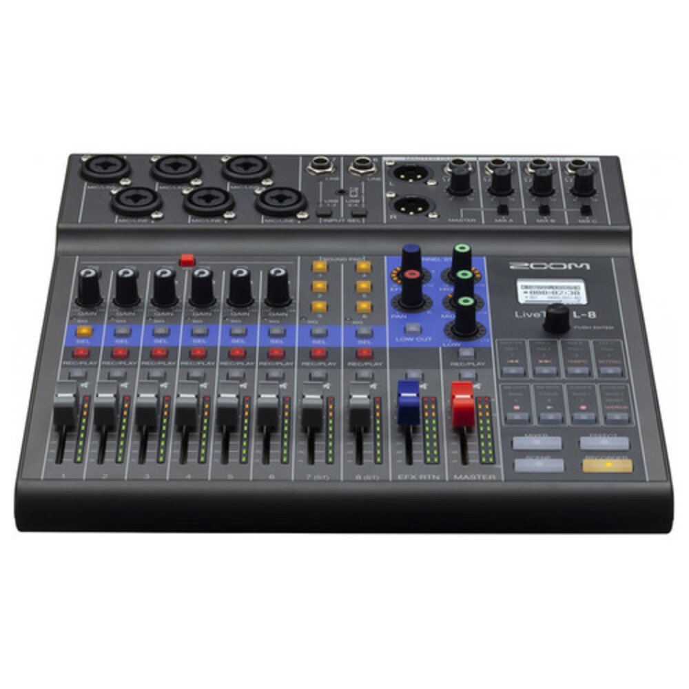 Gravador Zoom Livetrak L-8 Multitrack Portátil De 8 Canais