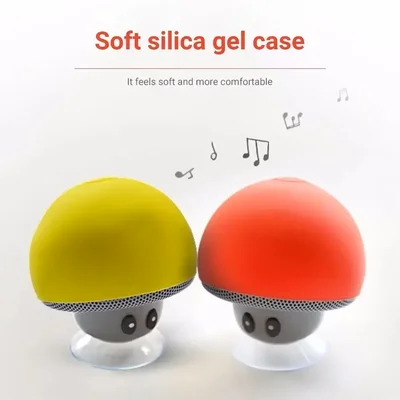 Alto-falante Bluetooth Sem Fio Com Ventosa, Cogumelo Na Cor — foto 3