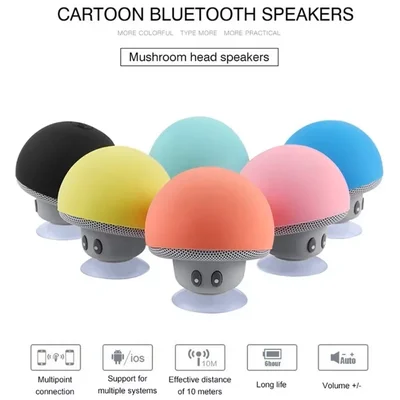 Alto-falante Bluetooth Sem Fio Com Ventosa, Cogumelo Na Cor — foto 4