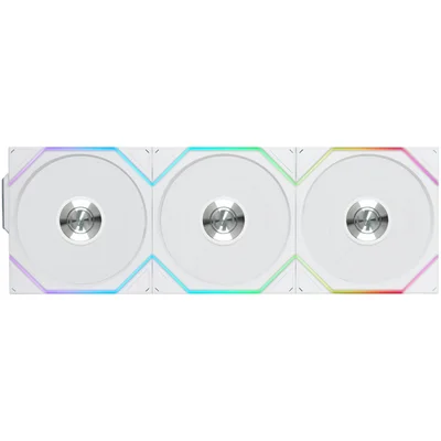 Kit 3 Fan Gamer Uni Fan Tl Wireless 120 ARGB Branco 12tl1w3w White