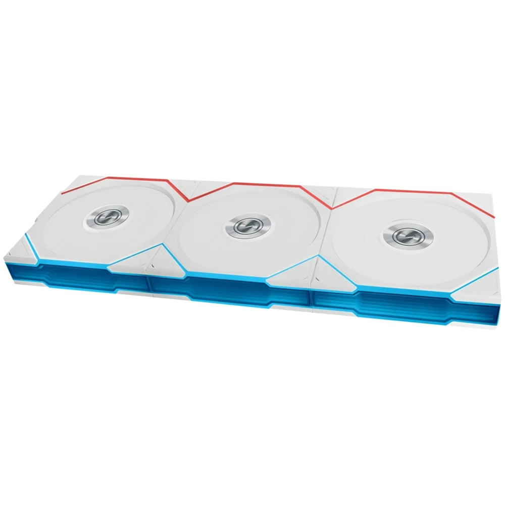 Kit 3 Fan Gamer Uni Fan Tl Wireless 120 ARGB Branco 12tl1w3w White 7