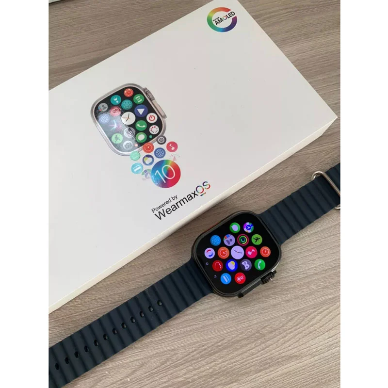 Imagem 4 de 5 do produto Smartwatch Series 10 Microwear Ultra W69+ Plus 49mm Relógio Inteligente Nfc Super AmoLED Gps 2gb Caixa Preto