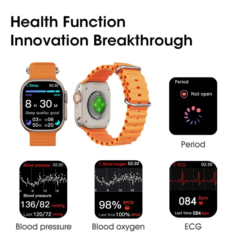 Imagem 5 de 5 do produto Smartwatch W69+ Ultra Plus Serie 10 Tela AmoLED 49mm 2gb Gps Bussula Nfc Indução Com Nf - Microwear