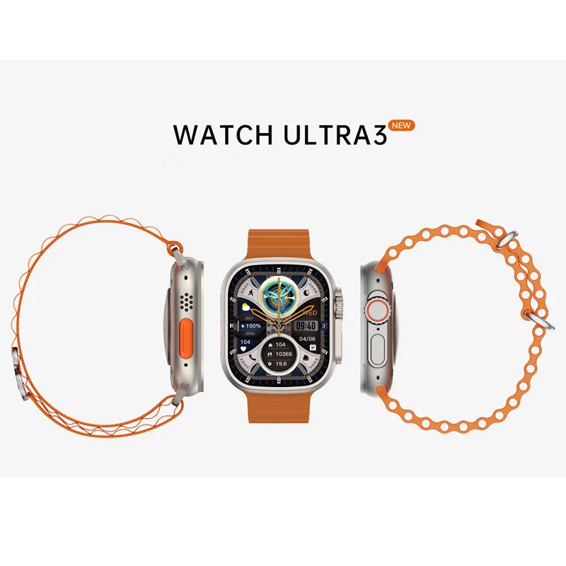 Imagem 2 de 5 do produto Smartwatch Watch 3 Ultra Serie 10 49mm Relogio Tela AmoLED Chatgpt