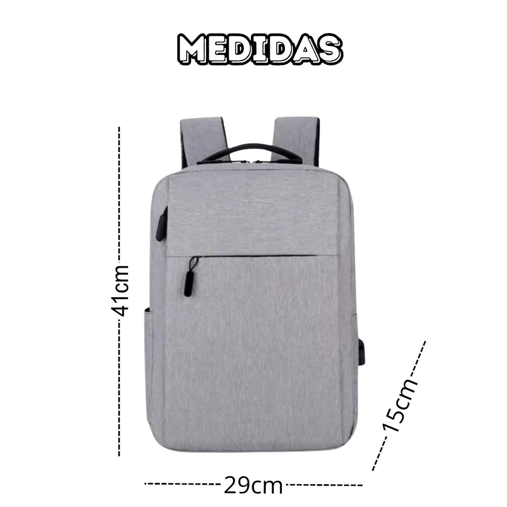 Imagem 5 de 5 do produto Mochila Bolsa Executiva Escolar Faculdade Universidade Trabalho Reforçada Com Saída Usb